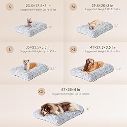 EHEYCIGA Fluffy Dog Crate Bed for Extra Large