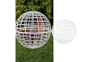MANON ROSA Chicken Ball Cage Rolling Orb Mobile Poultry Enclosure Round Plastic Hutch for Chicks Rabbits Birds Ducks Outdoor Backyard Farms- Prevents Dog Bites Horse Trampling(1-Pack,M)