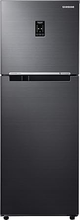 Samsung 253 L 3 Star Inverter Frost-Free Double Door Refrigerator (RT28T3743BS/HL, Black Inox(Black VCM, Convertible)