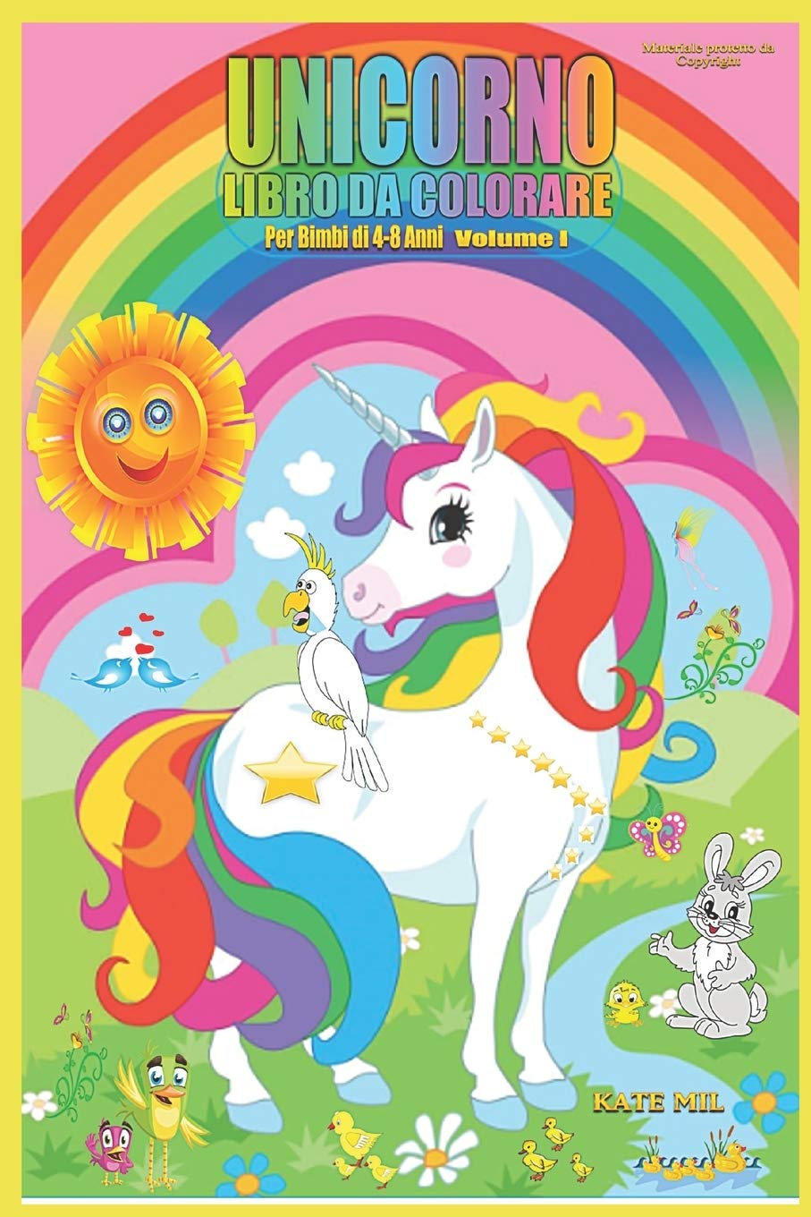 Unicorno Libro Da Colorare Per Bimbi Di 4 8 Anni Volume I