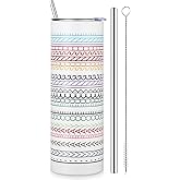 Geiserailie 20 oz Funny Message Tumbler Gifts Message Coffee Mug Travel Insulated Skinny Tumbler with Lid and Straw for Coworker Gift Cup(Classic)