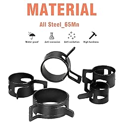 AKIHISA 75Pcs 19-38mm Spring Band Hose Clamp