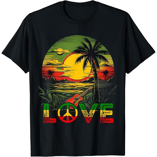 T-Shirt Lion Rasta Reggae – Couleurs Vibrantes Rouge Jaune Vert, Cadeau Idéal Pour Fans Rastafari Et Amateurs De Bob Marley
