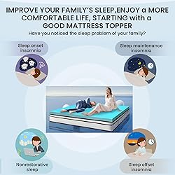 3 Inch Twin XL Memory Foam Mattress Topper, Single