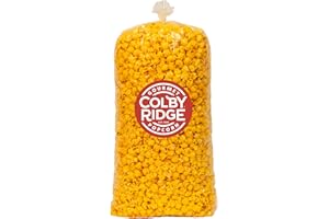 Colby Ridge Cheddar Cheese Gourmet Craft Popped Gluten Free Popcorn Bulk Sized Large Gift Party Bags (Bulk 5 Gal. 80 Cups) (Cheddar Cheese)