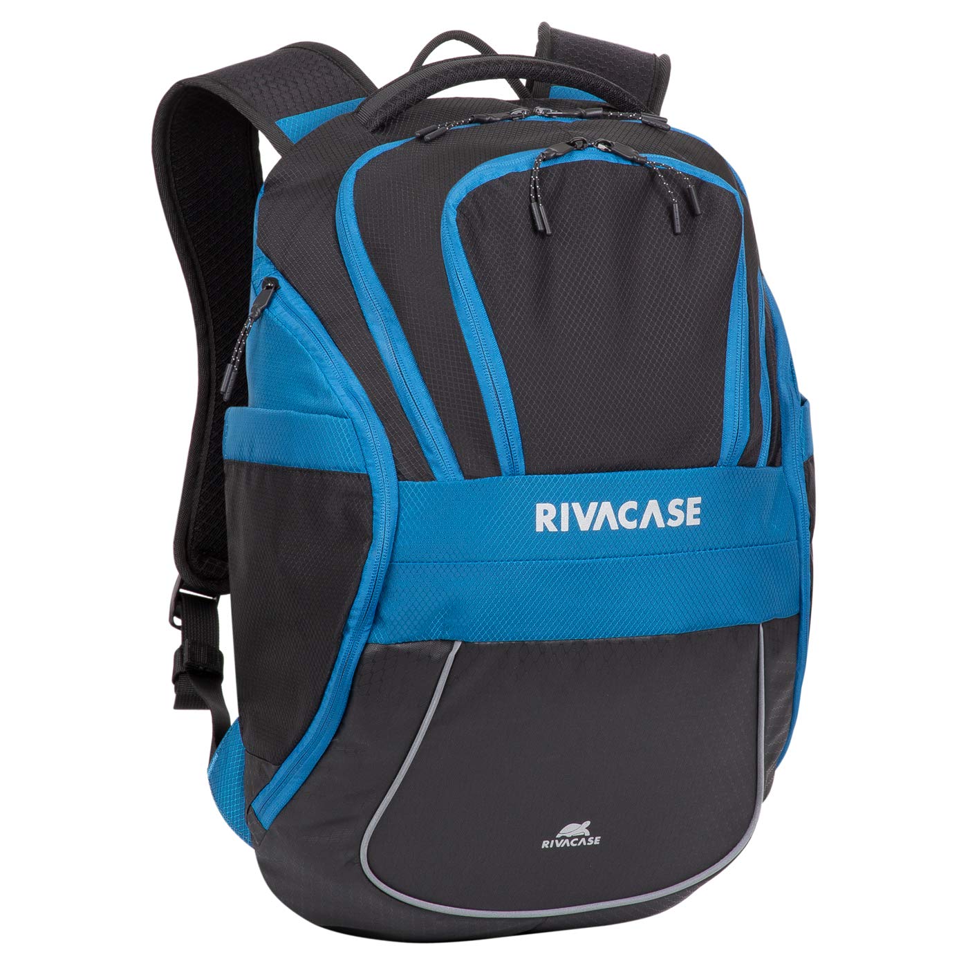 RIVACASE Laptop Backpack for Women and Men – 15,6” Laptop Rucksack With Adjustable Sternum Straps – Water Resistant Laptop Backpacks 20 L – School Rucksack – Smart Gym Backpack (BLUE)