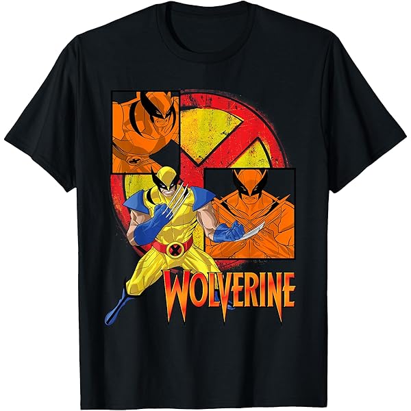 Amazon.com: Marvel X-Men Wolverine Classic Claw Cross Portrait T