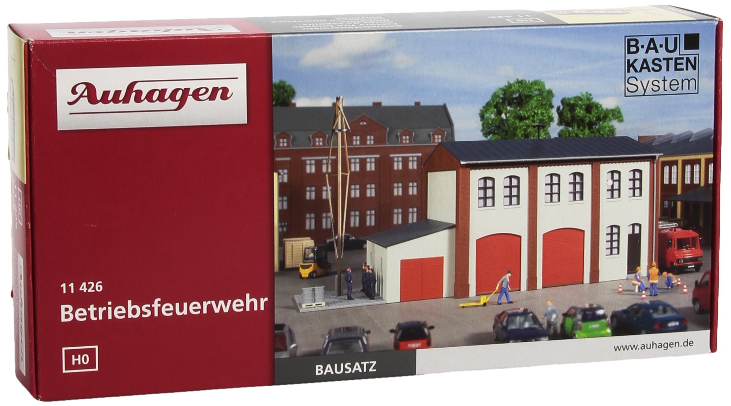 Auhagen 11426 Factory Fire Brigade Modelling Kit