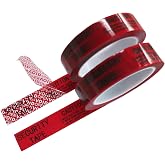 2 Rolls 1&rdquo; x 55 Yards 100% Total Transfer Tamper Proof Security Seal Tapes | Instant Void Message, Ultra-thick &ldquo;Void&rdquo; Film, Universal Surface, for Warranty &amp; Evidence, TamperSeals Group