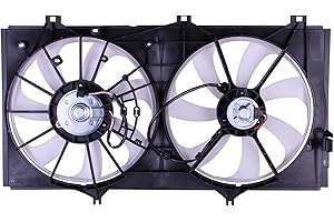 TORCIA Replacement Cooling Fan Extra Silent for 2007-2012 Lexus ES 350/2009-2016 VENZA 3.5L V6 W/Towing | 16363-0P030 | LX3115113 | 621-238