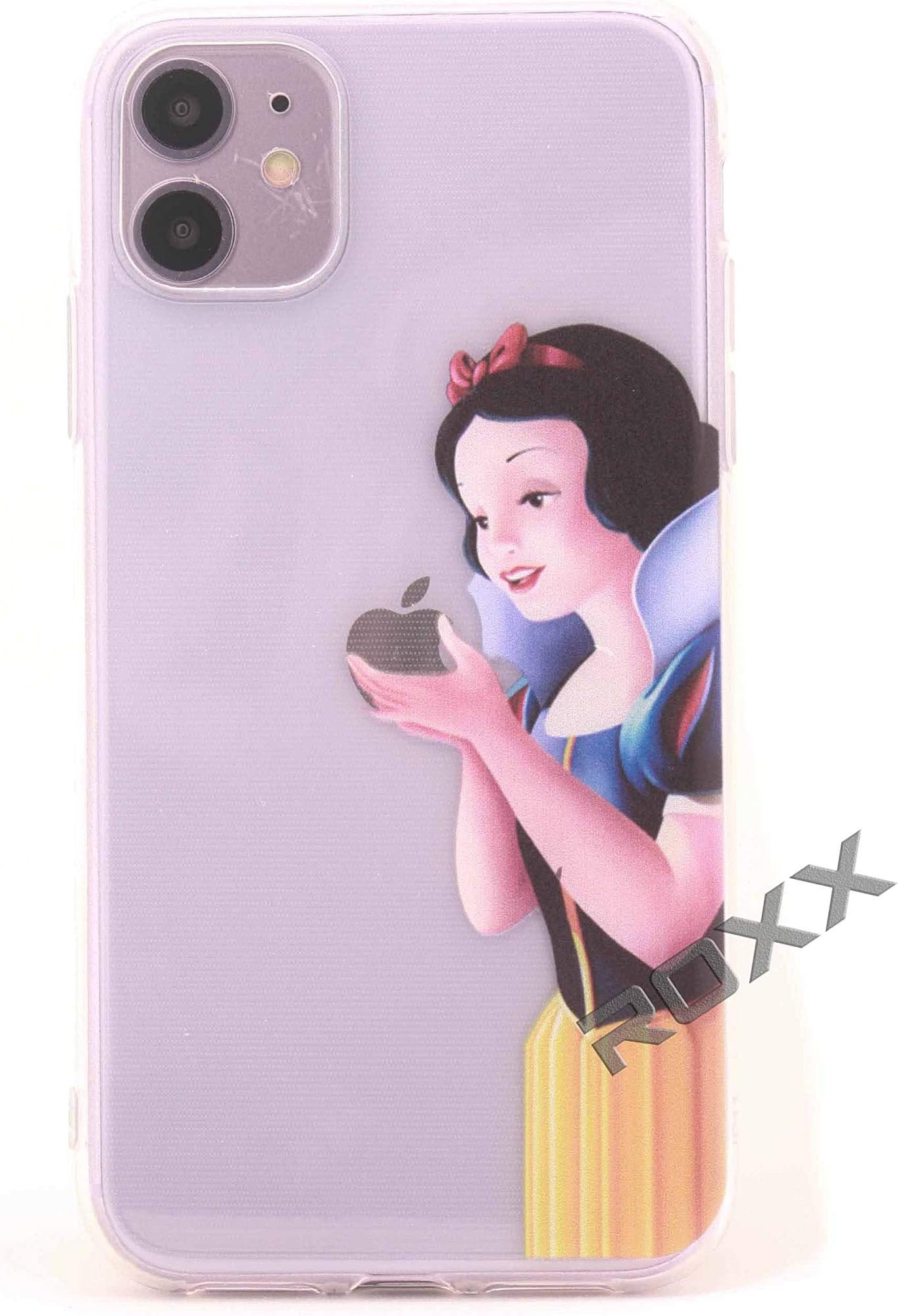 (11-Snow White) ROXX Silicone Clear Case Compatible with iPhone 11