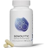 InfiniWell Senolytic Longevity Supplements - Optimize Cellular Aging, Help Support Cognitive Function & Neurological Processing - with Resveratrol, Pterostilbene & Quercetin (30 Capsules)