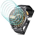 [5 Pack] Futanwei for Foxhawk Military Smart Watch K66 Screen Protector Tempered Glass Film 1.85" [9H Hardness][Anti-Scratch][Anti-Fingerprint][Bubble Free] Screen Protector for Foxhawk K66 Smartwatch