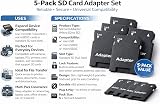 Harrista 5X Micro SD to SD Card Adapter Converter for Camera Laptop PC Black view 4