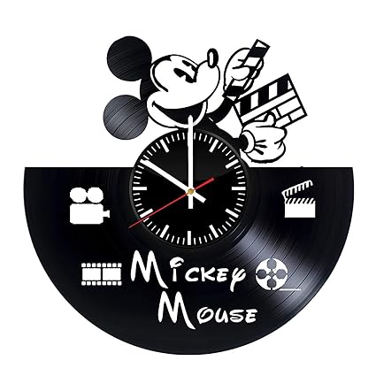 Amazon Com Mickey Mouse Vinyl Record Wall Clock Mickey Mouse