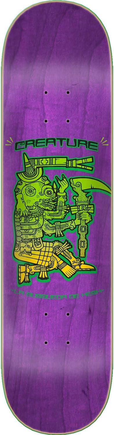 Creature Busqueda De Hesh Skateboard Deck -8.25 Cold Press - Assembled AS Complete Skateboard