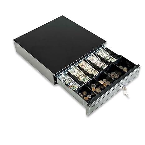 Home Security Cash Register Box Counter Drawer Lock Safe Money