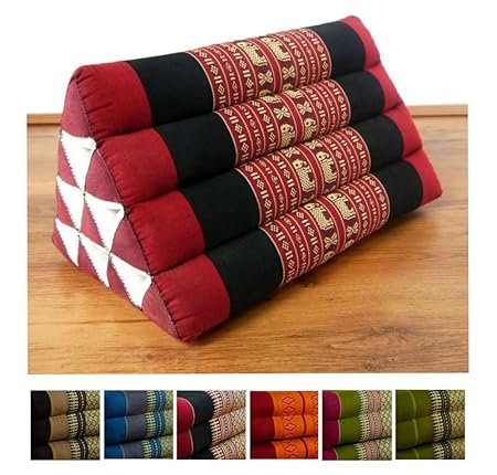 Kapok Wedge Thai Triangle Cushion 32x32x50cm Filled With 100