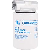 Dutton-Lainson - Goldenrod - 596-3/4 Water-Block Fuel Filter - Made in USA | 10 micron, Canister Water-Block Fuel Tank Filter with 3/4" NPT Top Cap Replacement Part, Zinc Die-cast Top Cap Fittings