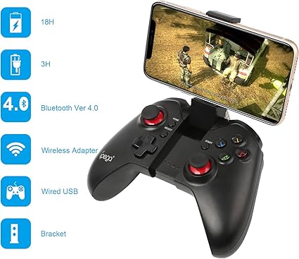 Amazon Co Jp Powerlead サムスンのhtc Moto Android Tv ボックスタブレットpc用bluetoothワイヤレスクラシックゲームパッドゲームコントローラ マウス機能付 9021 1 パソコン 周辺機器