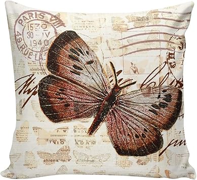 saletopk Decoración para el hogar Almohada Cojín Primavera Mariposa