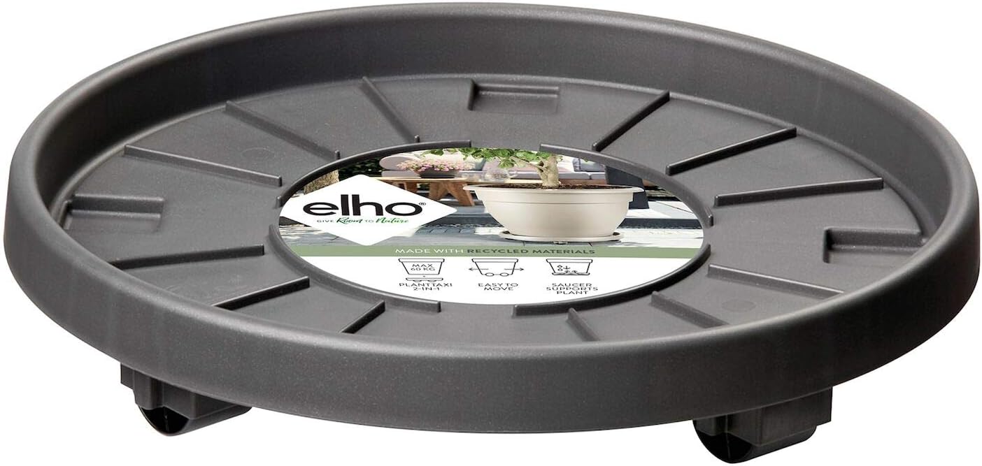 Elho Universal Planttaxi, Anthrazit, ⌀ 29,3 x H 5 cm