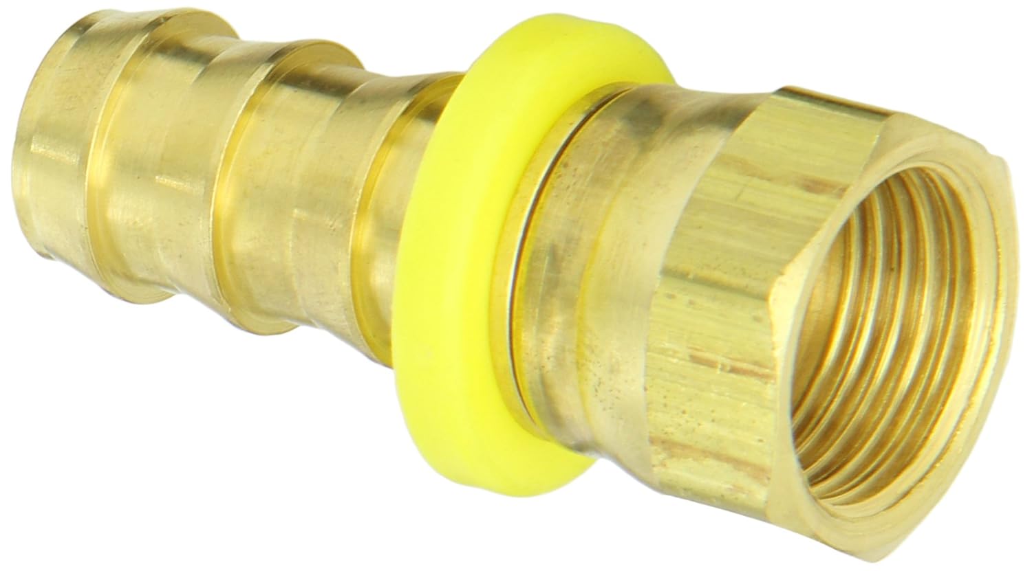 Connector Anderson Metals Brass PushOn Swivel Hose Fitting 1/2 Barb x