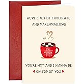 BDDYYI Funny Valentine's Day Card for Him Sexy Valentine's Day Card for Men Boyfriend Naughty Birthday Card with Envelope for Husband Rude Chocolate And Marshmallows Holiday Card Men Anniversary Favor