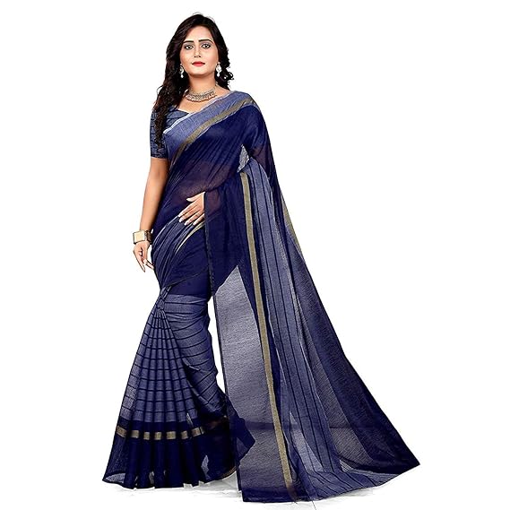 Style women's cotton silk saree