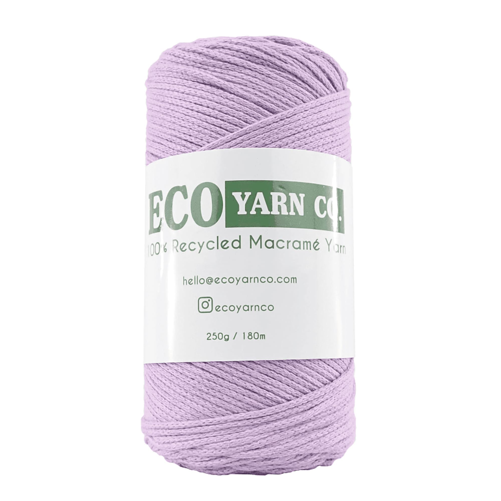 Lilac Cotton/Polyester Macrame Yarn, 180m (250g) — image 1