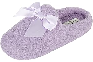 Jessica Simpson Unisex-Child Plush Marshmallow Slide on House Slipper Clog with Memory Foam