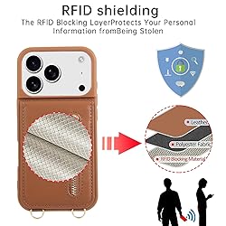 Jcxtrombulous Crossbody Wallet Case for iPhone 17