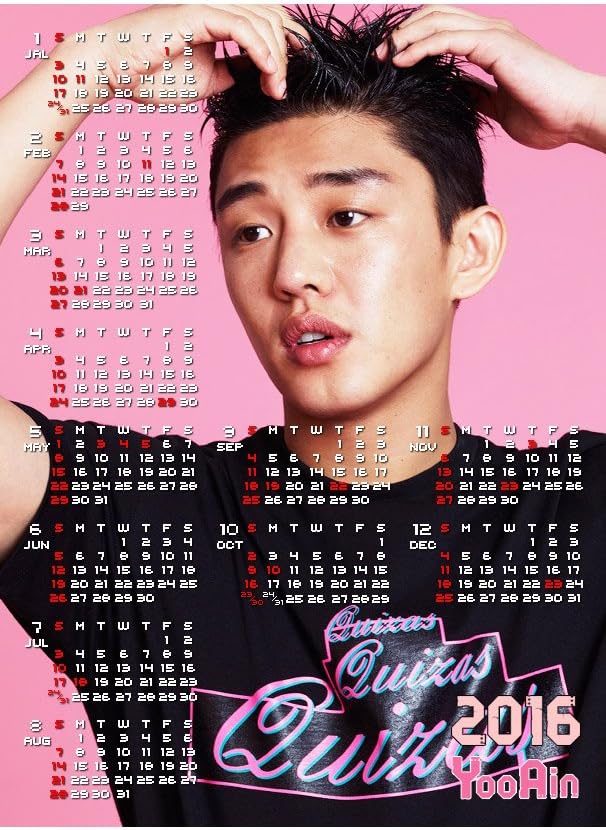 Amazon カレンダー 16年 平成28年 韓国俳優 Yooain ユ アイン 16年 マグネットカレンダー Mc6 Yai04 おもちゃ雑貨 おもちゃ