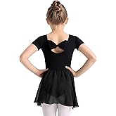 TinyChoice Ballet Leotards for Girls Dance Dress for Toddler & Ballet Outfit with Bow Back, 2T-11Y