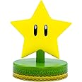Paladone Mario Super Star 3D Icon BDP | Officially Licensed Nintendo Collectable | Unique Gift Idea | Bright Night Light or Desk Lamp | Battery Powered by 2 x AAA, Yellow