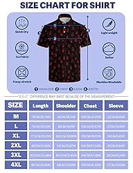 Xdceu Golf Polos for Men - Funny Golf Shirts Print