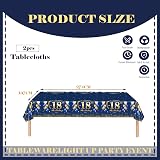 COSORO Navy Blue Gold 18th Birthday Tablecloth 137x274cm 2pcs view 2