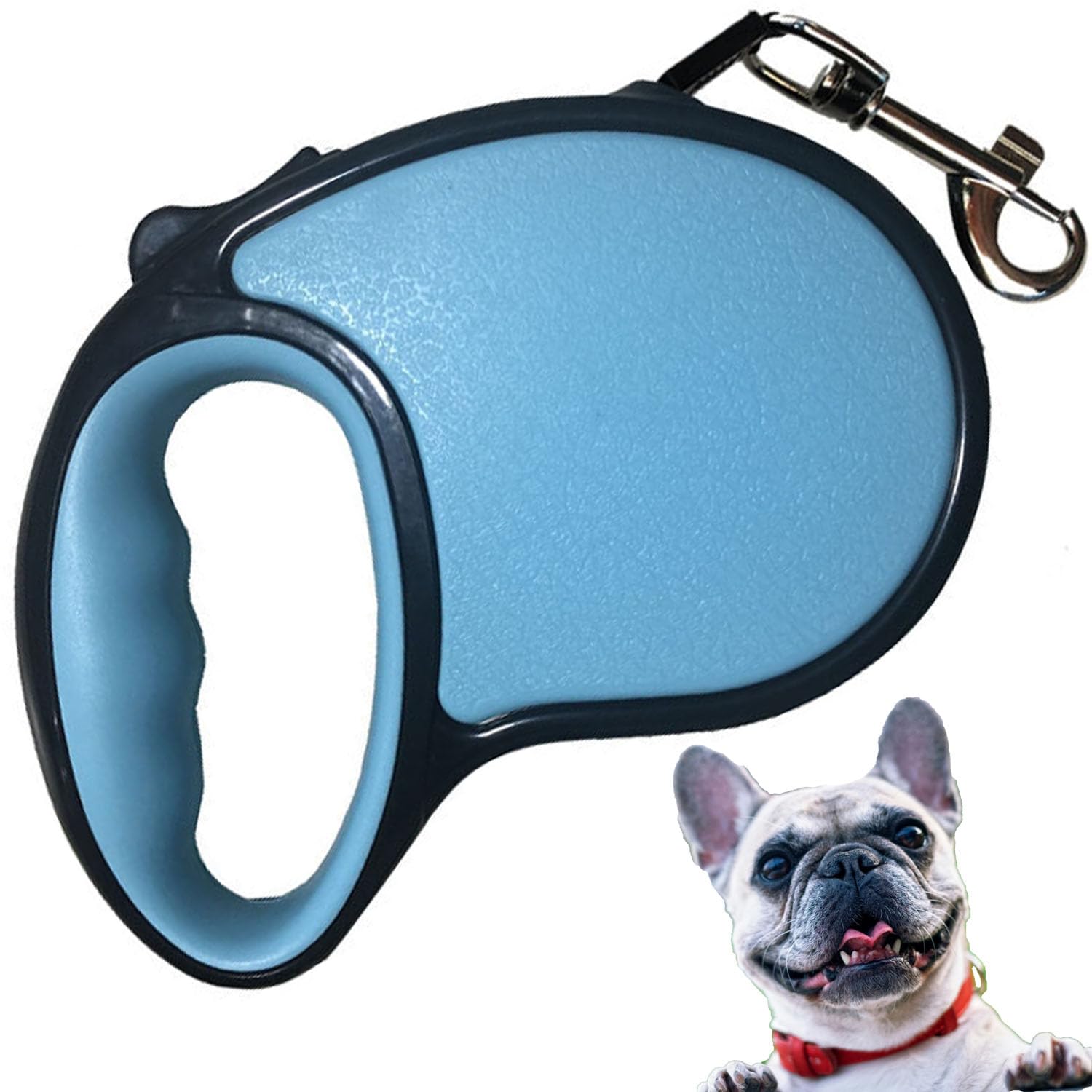 Extendable Dog Lead, 5M/16FT Retractable Dog Lead, One-Handed Brake Dogs Leads with Anti-Slip Handle, 360°Tangle-Free, One-Button Brake &L ock for Small to Medium Dogs (Blue)