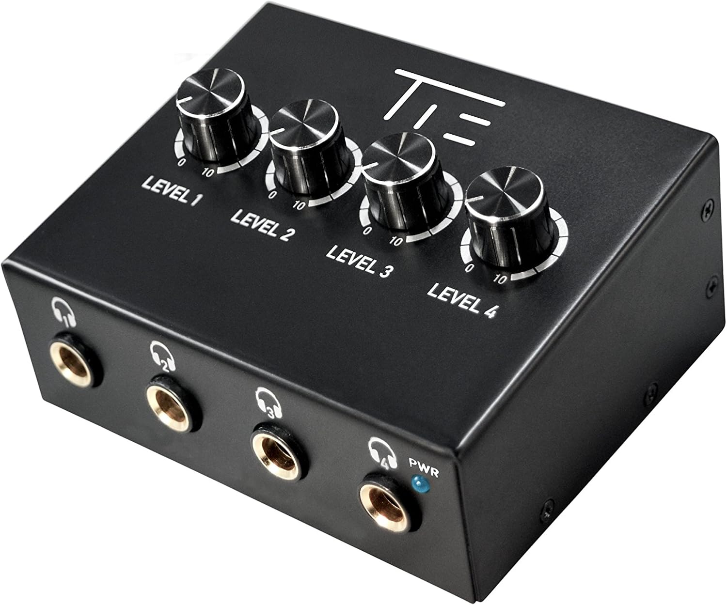 TIE Studio Headphone Amplifier 4CH (4-channel stereo headphone amp, compact and robust, professional monitoring