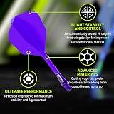 Winmau Fusion Integrated Flight and Shaft System No.6 Purple Short view 3