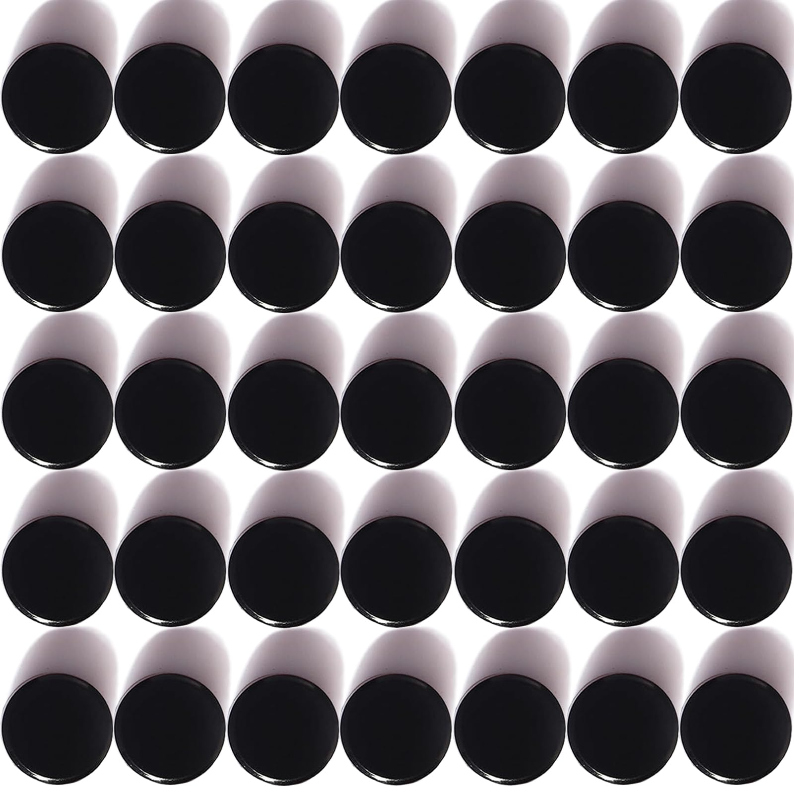 ZDZBLX Fridge Magnets, 40 PCS Strong Small Round Magnets, Heavy Duty Mini Magnets for Whiteboard, Notice Board, Office, Refrigerator, Crafts – Cute Tiny Magnet for Adult Classroom Home School (Black)
