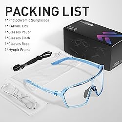 KAPVOE Photochromic Cycling Glasses Men Mountain