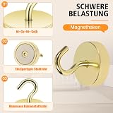 Neosmuk Magnetic Hook 66 lbs Neodymium Outdoor Indoor Gold view 4