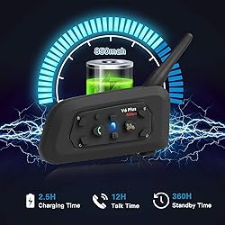 QSPORTPEAK V6 Plus Motorcycle Intercom Headset