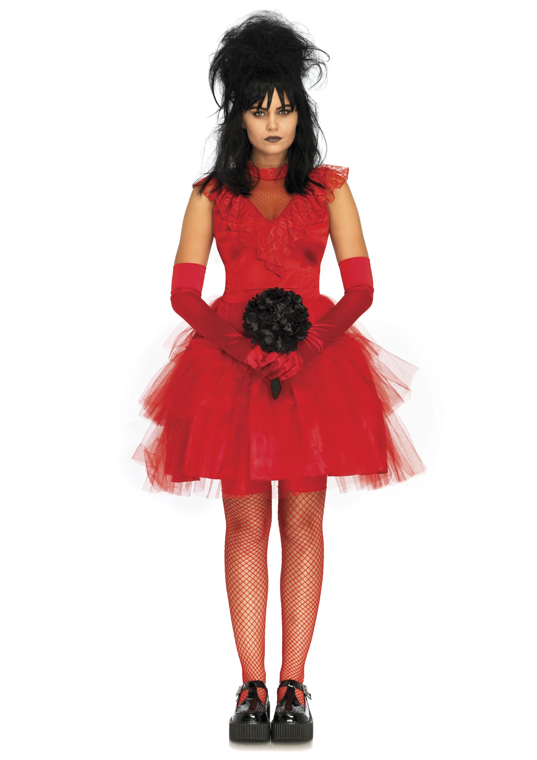 Leg Avenue Women's Beetle Bride 80s Halloween Costume