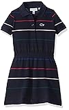 Lacoste Girls Multicolor Thin Striped Dress Casual