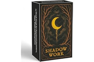 GZXINKE Shadow Work Oracle Deck, 54 Healing Oracle Cards for Beginners, Self-Discovery Cards for Inner Child, Trauma Release, and Spiritual Growth,Mindfulness Meditation, Tarot Reading Tool