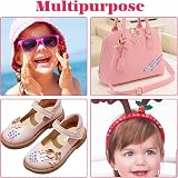 Pipihome Hair Gem Stamper 180 Rhinestones Kit for Girls 5-10 Year Olds Hair view 7