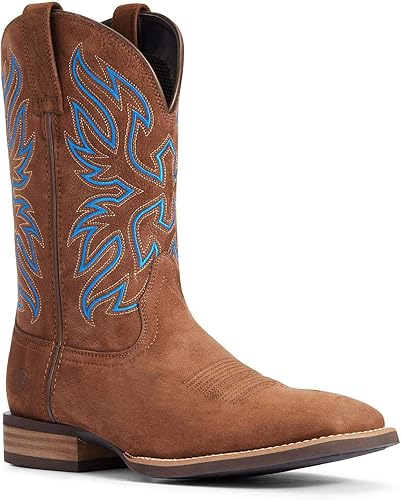 suede square toe cowboy boots