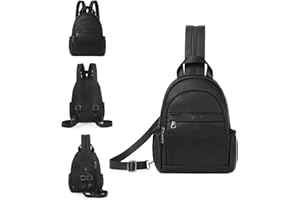 CLUCI Sling Bag for Women Leather Women's Backpack Small Convertible Backpack Purse Crossbody Bag for Travel